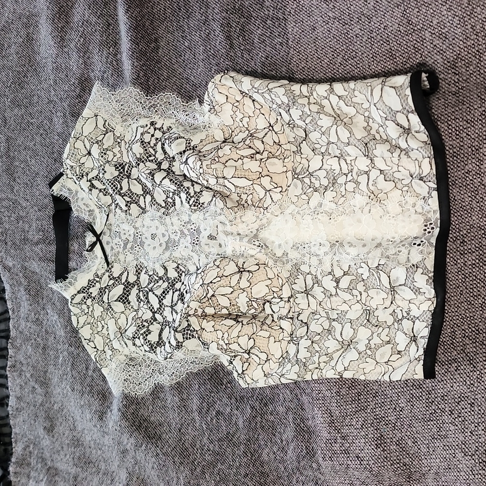 Victoria's Secret High Neck Lace Bustier Bra Top